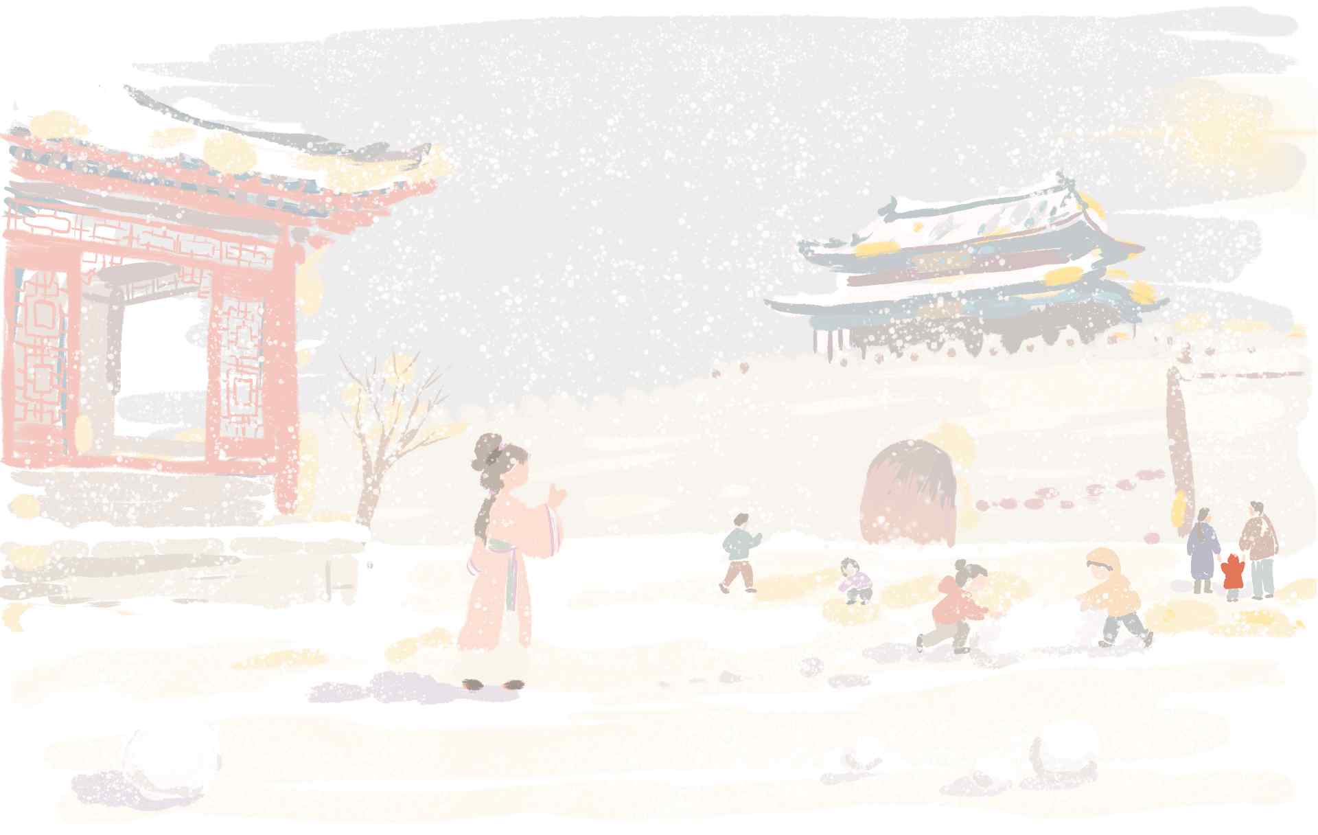 雪舞翩翩润古城