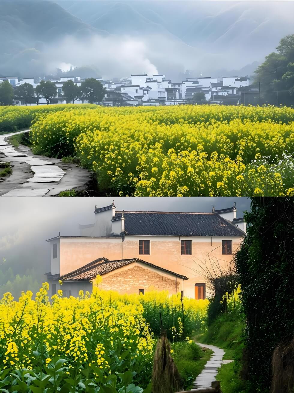 徽派古村的油菜花海.jpg