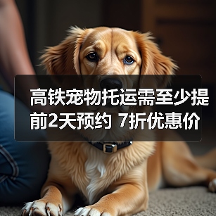 高铁宠物托运服务试点启动，预约流程与运输箱规格详解