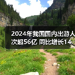 2024年我国国内出游人次超56亿 同比增长14.8%（图1）