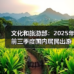 文化和旅游部：2025年前三季度国内居民出游人次49.98亿（图2）