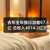 去年全年接待游客67.6亿 总收入4814.2亿元(图3) 去年全年接待游客67.6亿 总收入4814.2亿元(图3)