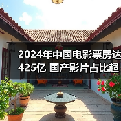 2024年中国电影票房达425亿 国产影片占比超七成(图2) 2024年中国电影票房达425亿 国产影片占比超七成(图2)