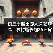 前三季度出游人次涨18%!农村增长超25%背后原因?(图2) 前三季度出游人次涨18%!农村增长超25%背后原因?(图2)