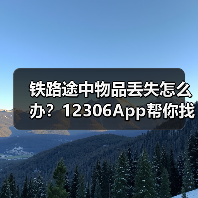 铁路途中物品丢失怎么办?12306App帮你找回(图4) 铁路途中物品丢失怎么办?12306App帮你找回(图4)