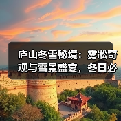 庐山冬雪秘境:雾凇奇观与雪景盛宴,冬日必游胜地(图3) 庐山冬雪秘境:雾凇奇观与雪景盛宴,冬日必游胜地(图3)