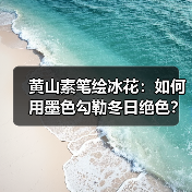 黄山素笔绘冰花:如何用墨色勾勒冬日绝色?(图3) 黄山素笔绘冰花:如何用墨色勾勒冬日绝色?(图3)