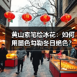 黄山素笔绘冰花:如何用墨色勾勒冬日绝色?(图4) 黄山素笔绘冰花:如何用墨色勾勒冬日绝色?(图4)