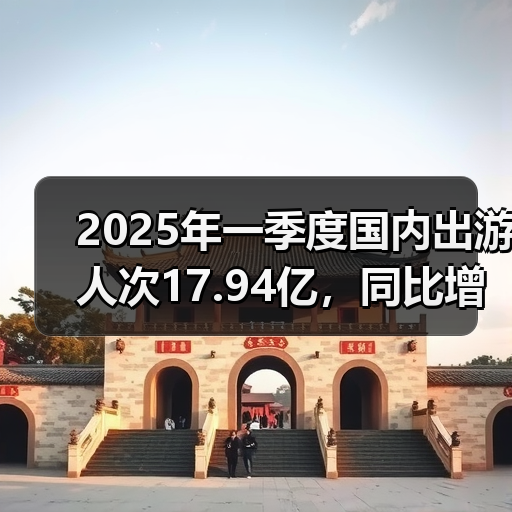 2025年一季度国内出游人次17.94亿，同比增长26.4%（图1）