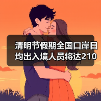 清明节假期全国口岸日均出入境人员将达210万（图2）