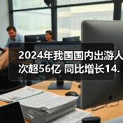 2024年我国国内出游人次超56亿 同比增长14.8%