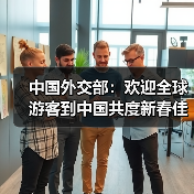 中国外交部：欢迎全球游客到中国共度新春佳节