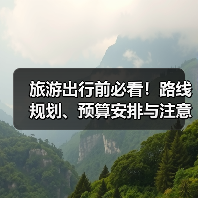 旅游出行前必看！路线规划、预算安排与注意事项全攻略（图3）