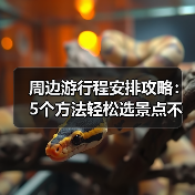 周边游行程安排攻略：5个方法轻松选景点不踩雷（图2）
