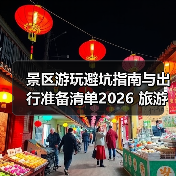 景区游玩避坑指南与出行准备清单2026 旅游防坑必备（图1）