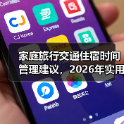 家庭旅行交通住宿时间管理建议，2026年实用攻略