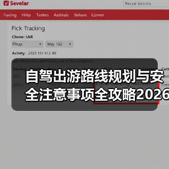 自驾出游路线规划与安全注意事项全攻略2026（图4）