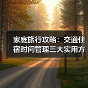 家庭旅行攻略：交通住宿时间管理三大实用方法2026（图2）