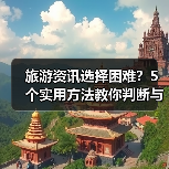 旅游资讯选择困难？5个实用方法教你判断与使用2026（图2）
