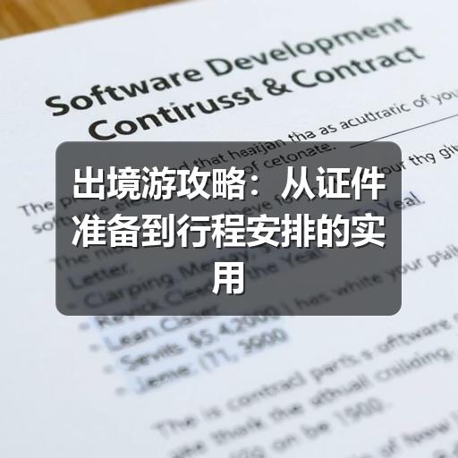出境游攻略:从证件准备到行程安排的实用指南