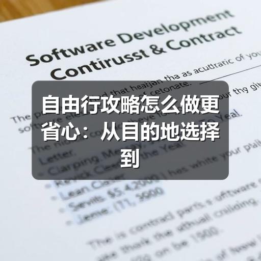 自由行攻略怎么做更省心:从目的地选择到行程落地